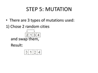 Travelling salesman problem using genetic algorithms | PPTX