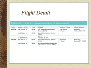 Flight Detail
 