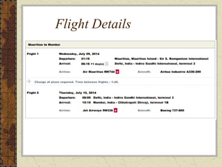 Flight Details
 