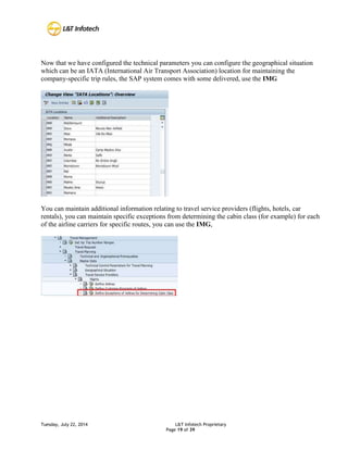 Travel management configuration steps | DOCX