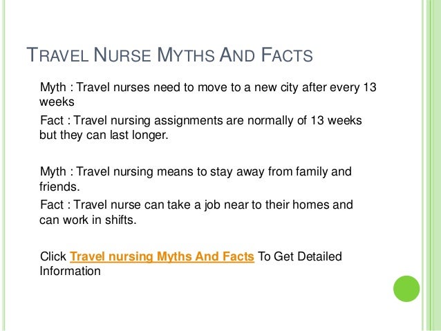 travel nursing facts