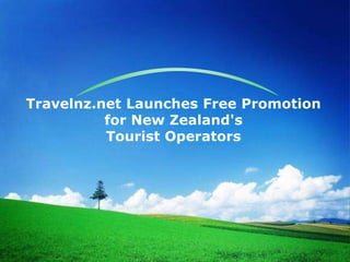 Travelnz.net Launches Free Promotion
          for New Zealand's
          Tourist Operators
 