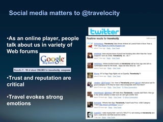 Social media matters to @travelocity ,[object Object]