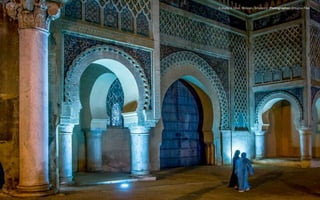 A study in blue. Meknes, Morocco. Photographer: Douglas Fike
 