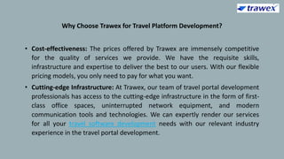 Travel Platform Development, Travel Portal Solution | PPTX
