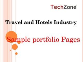 Sample portfolio Pages  Travel and Hotels Industry  