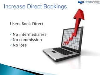 Users Book Direct No intermediaries No commission No loss 