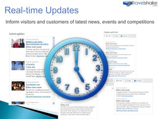 Inform visitors and customers of latest news, events and competitions 