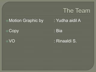 The TeamMotion Graphic by 	: Yudhaaidil ACopy 				: BiaVO					: Rinaaldi S.