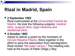 Travels of rizal | PPT