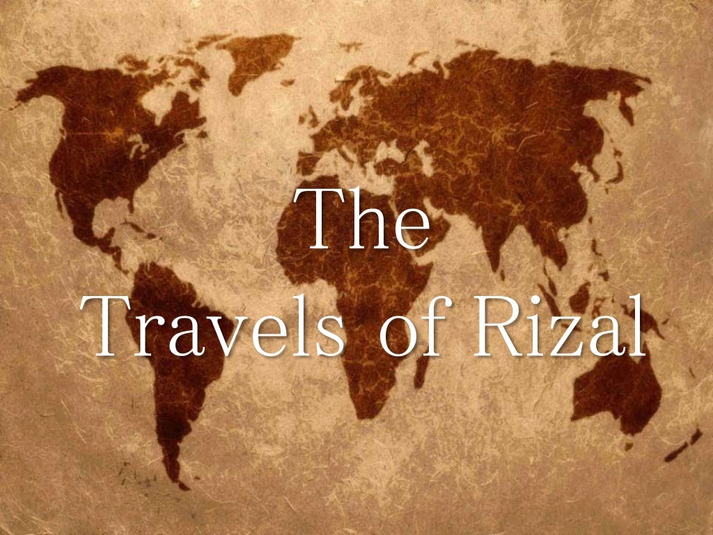 rizal travel in usa