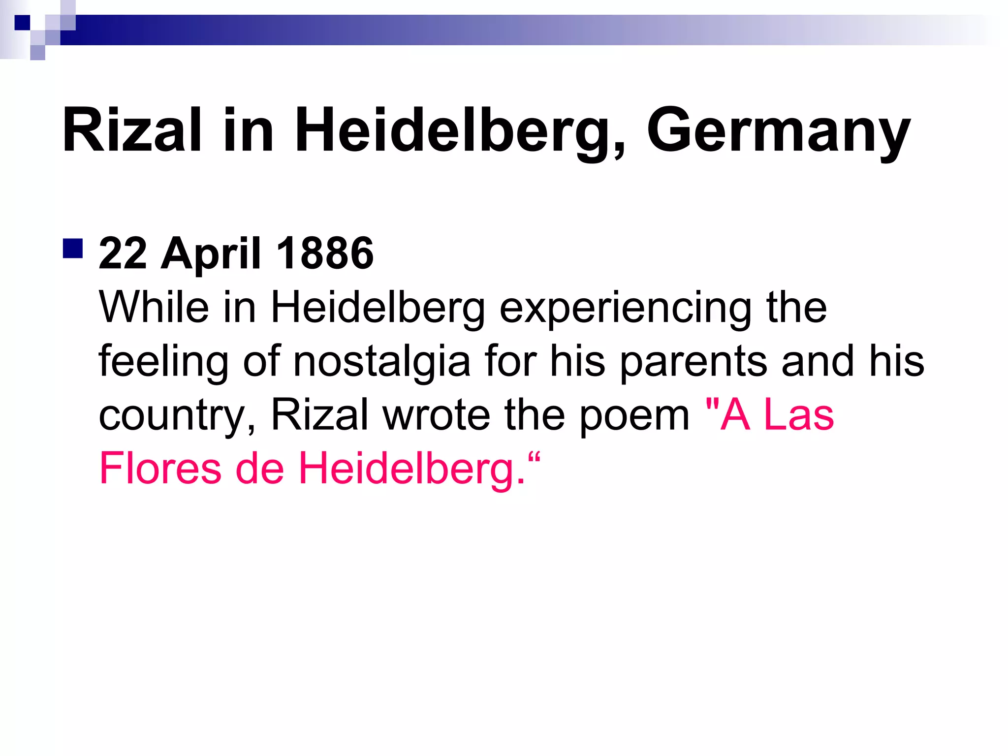 Travels of rizal (1) | PPT