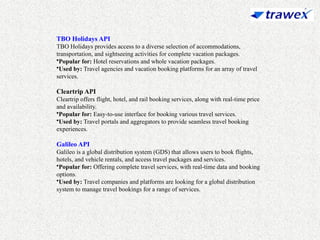 TRAVEL SUPPLIER API INTEGRATION | XML BOOKING ENGINE | PPTX