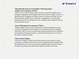 TRAVEL SUPPLIER API INTEGRATION | XML BOOKING ENGINE | PPTX