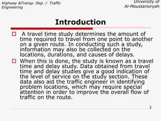 Travel Time Problem travel time and delay studies - Copy.pdf