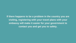 10 Vital International Travel Tips PPT