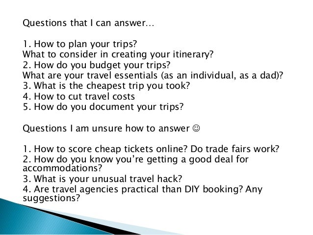 budget your trip
