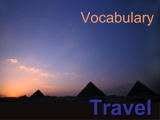 Vocabulary Travel 