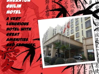 A very
luxurious
hotel with
great
amenities
and services.
 