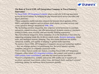TRAVEL XML API INTEGRATION COMPANY | API FOR TRAVEL PORTAL | PPTX