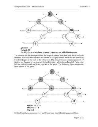 computer notes - Traversal of a binary tree | PDF