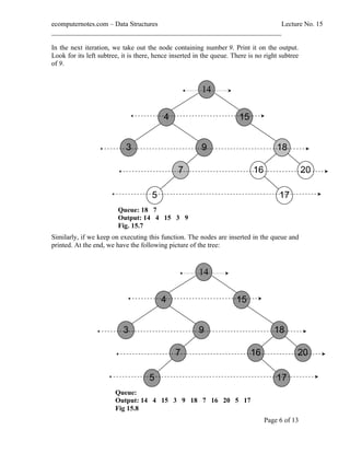 computer notes - Traversal of a binary tree | PDF