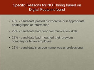 Social Networking/Cell Phones/and Video GamesDigital Footprints