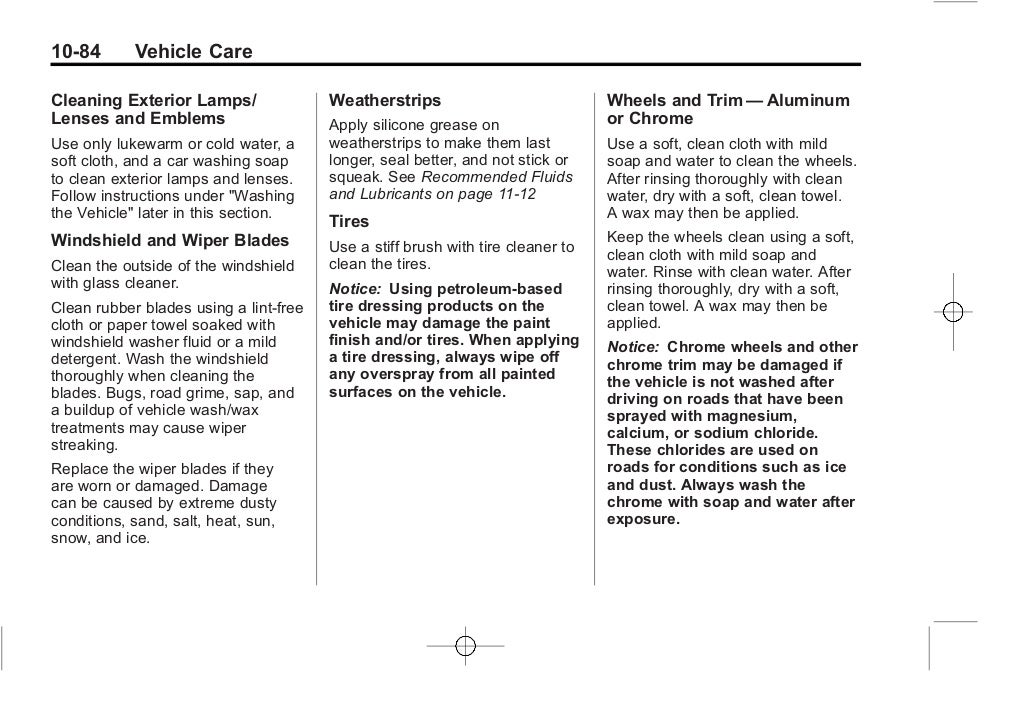 2012 Chevy Traverse Owners Manual