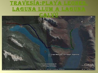 Travesía:Playa leones, Laguna Llum a Laguna Calvú 