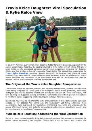 Travis Kelce Daughter_ Viral Speculation & Kylie Kelce View.docx