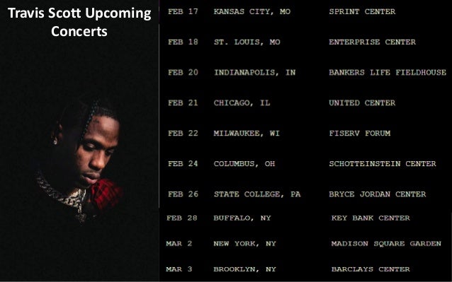 Travis Scott Concert Tickets Cheap