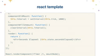 react template 
 