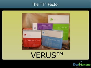 TraVerus presents… VERUS™ The “IT” Factor 
