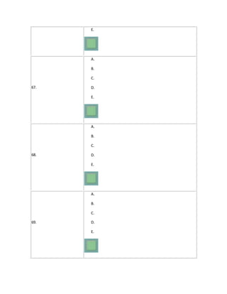 E.
67.
A.
B.
C.
D.
E.
68.
A.
B.
C.
D.
E.
69.
A.
B.
C.
D.
E.
 