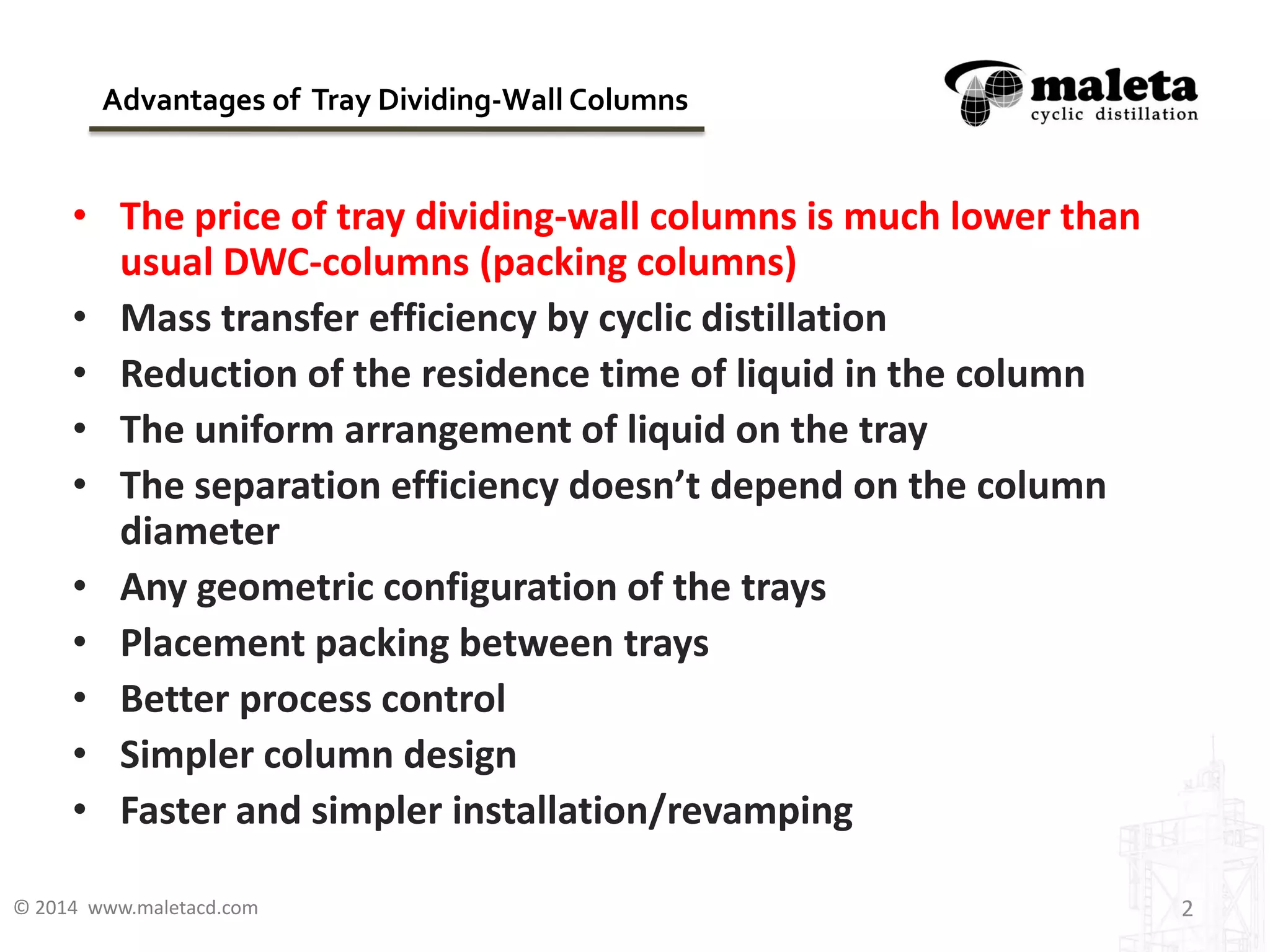 Tray Dividing Wall Columns | PDF