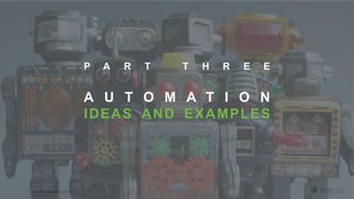 | © All rights reserved.
P A R T T H R E E
A U T O M A T I O N
IDEAS AND EXAMPLES
 