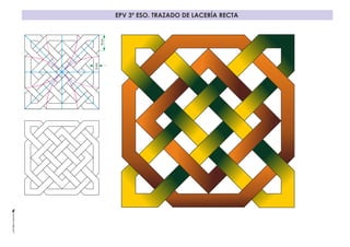 EPV 3º ESO. TRAZADO DE LACERÍA RECTA
16mm
6mm
 