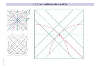 EPV 3º ESO. TRAZADO DE LACERÍA RECTA
16mm
6mm
 
