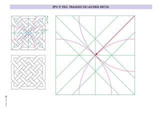 EPV 3º ESO. TRAZADO DE LACERÍA RECTA
16mm
6mm
 