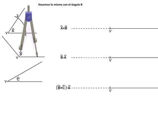 Hacemos lo mismo con el ángulo B
 
