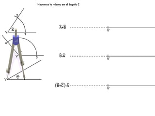 Hacemos lo mismo en el ángulo C
 