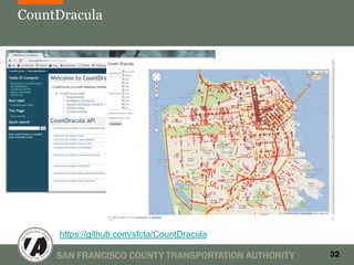 CountDracula




     https://github.com/sfcta/CountDracula

     SAN FRANCISCO COUNTY TRANSPORTATION AUTHORITY   32
 