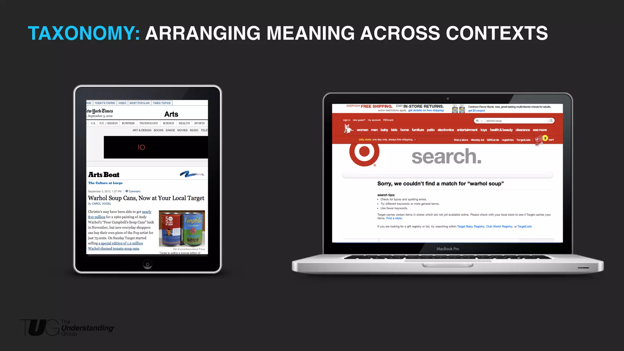 TAXONOMY: ARRANGING MEANING ACROSS CONTEXTS 
 