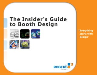 The Insider's Guide
to Booth Design
                      “Everything
                       starts with
                       design”
 
