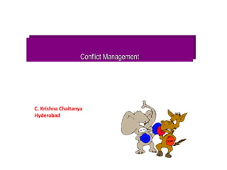 Conflict Management C. Krishna Chaitanya Hyderabad 