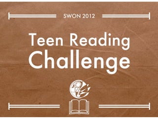 SWON 2012 Teen Reading Challenge Results Show