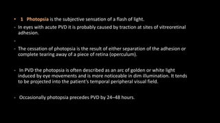 Photopsia Example Picture Tractional RD | PPTX