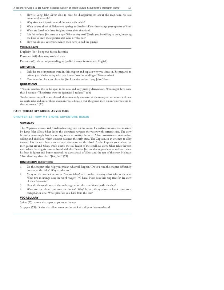 Treasureisland Teaching Guide
