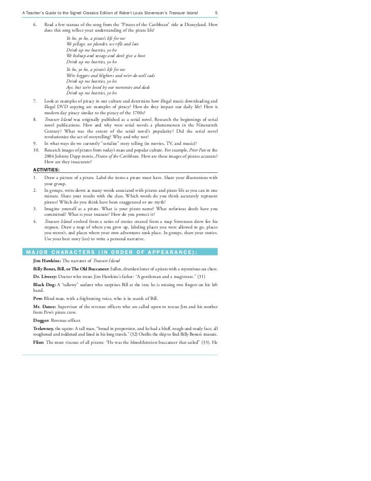 Treasureisland Teaching Guide