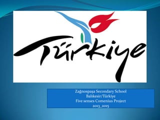 Zağnospaşa Secondary School
Balıkesir/Türkiye
Five senses Comenius Project
2013_2015

 